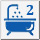 2 Badezimmer